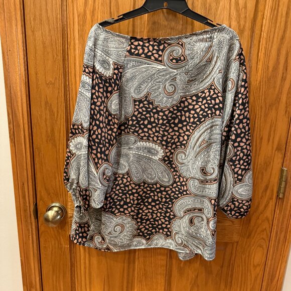 Glam Print Blouse, SZ L - Picture 2 of 4